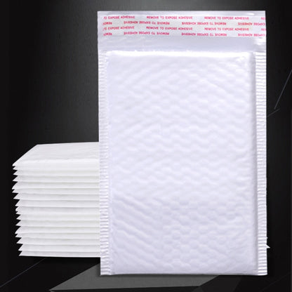 100Pcs/Lot Bubble Envelope bag white Bubble PolyMailer Self Seal mailing bags Padded Envelopes For Magazine Lined Mailer