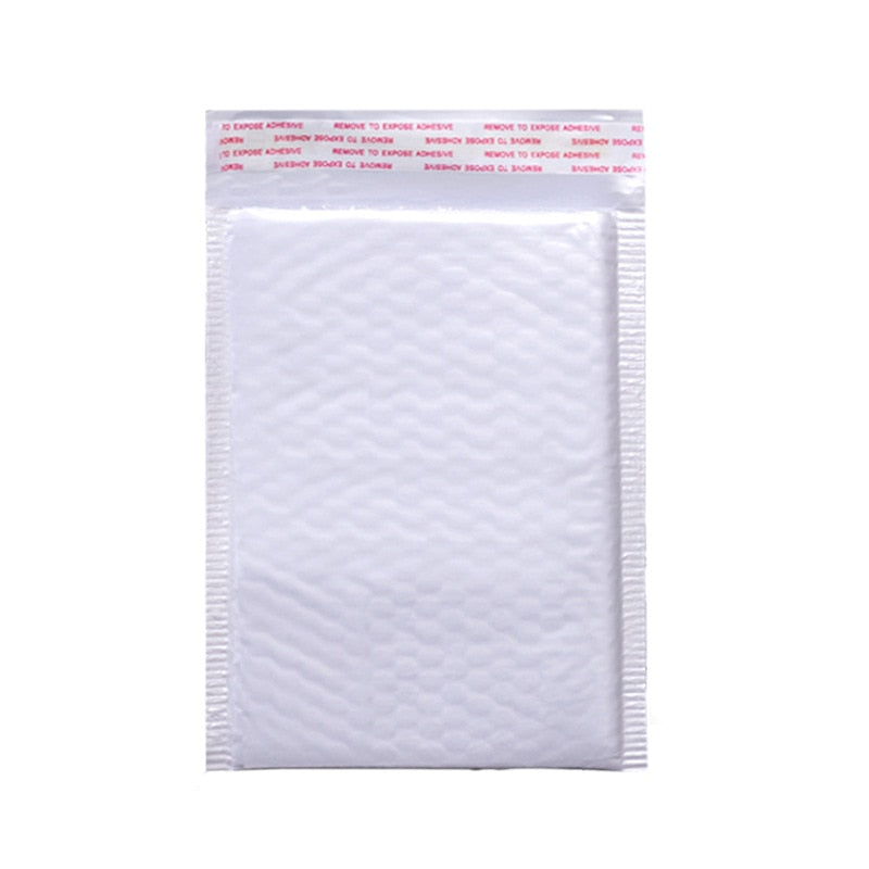 100Pcs/Lot Bubble Envelope bag white Bubble PolyMailer Self Seal mailing bags Padded Envelopes For Magazine Lined Mailer